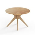 thumbnail image 5 of Pemberly Row Classic Mid-Century Scandinavian Oval Coffee Table in Oak, 5 of 5