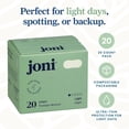 thumbnail image 3 of joni Organic Bamboo Liners, 19cm, 20ct, 3 of 6