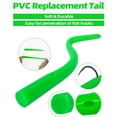 thumbnail image 2 of BLUEWING 6pcs Fishing Replacement Tail Soft Bait Lures Flexible Fishing Baits Soft Tail Replacement Tuna Lure 9in Green, 2 of 6