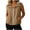 Khaki, variant on Women's Sleeveless Hooded Windbreaker Vest Spring Summer Lightweight Workout Jacket with Drawstring Hem Mesh Liner