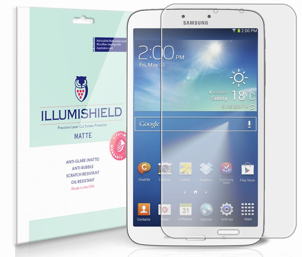 2x iLLumiShield Matte Anti-Glare Screen Protector for Lenovo Tab3 8