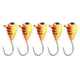 thumbnail image 1 of Cinco pinzas de pesca sobre hielo enganchadas con alto contenido de carbono Cebo de pesca sobre hielo en invierno con cubierta portátil de gancho de pesca al aire libre de 5 mm, 1 of 10