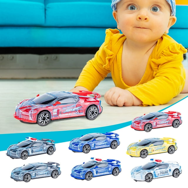 Xihbxyly Ventas de Liquidación Coche de Juguete para Niños, Simulación de Niño con Música, Coche Deportivo, Modelo de Carreras