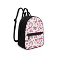 thumbnail image 2 of Eheartsgir Love Heart Rainbow Floral Small Backpack with Lightweight Polyester, Mini Waterproof Backpack for Travel and Daily Work, for Teenagers and Ladies, 2 of 8