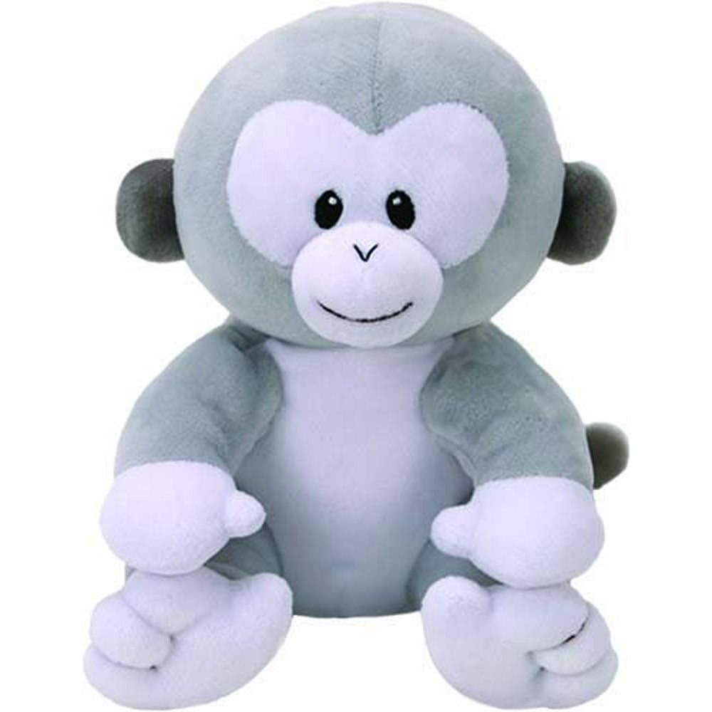 Ty Baby Pookie the Grey Monkey Plush Stuffed Animal Toy 6" Walmart