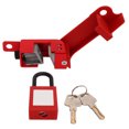 thumbnail image 4 of Circuit Breaker Lock Set Aluminum Alloy Anti Corrosion Electrical Safety Lockout Kit with 38mm Nylon Padlock, 4 of 8