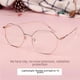 thumbnail image 2 of Gafas para miopía para hombres y mujeres, montura poligonal con cara redonda clara, acabado de cara grande, gafas con radiación de luz azul anti-azul, 2 of 3