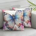 thumbnail image 3 of Set of 2 Pink Throw Pillow Covers Peach Blossom Flower Decorative Pillowcases for Sofa Couch Living Room Outdoor, 3 of 7