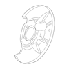 Genuine OE Mazda Splash Shield - GK2A-26-271A