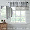 thumbnail image 4 of VHC Brands, Sawyer Mill Ticking Stripe Valance, Black, 16x73, 4 of 7