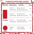 thumbnail image 5 of Haperlare Christmas Rectangle Christmas Tablecloth Waterproof Holiday Decorative Table Cover for Outdoor Indoor Party Kitchen Dining Room, White, 54"x90", 5 of 7
