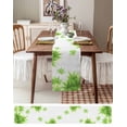 thumbnail image 6 of Table Runner Dresser Scarf 14 x 72 Inch Classic Summer Watercolor Green Plant Table Runners Non-Slip Heat Kitchen Dining Table Decor for Indoor Outdoor Home Party Decoration, 6 of 7