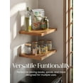 thumbnail image 6 of 16" x 12" Acacia Wood Deep Floating Shelves Wall Mounted – Rustic Farmhouse Wooden Wall Storage Shelf for Bedroom, Kitchen - Brackets and Shelving Hardware Included (Acacia Color, 16" x 12"), 6 of 6