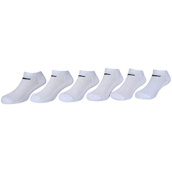Nike Kids Cushioned No Show Socks 6 Pack, Shoe 10C-3Y, Size 5-7 Sock