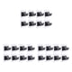 thumbnail image 5 of Billuyoard 8 PCS Barra de cortina Soportes Soporte Cortinas Montaje en pared fijo Negro Type1, 5 of 6