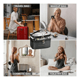 thumbnail image 4 of Large Layer Travel Makeup Bags,Clear Makeup Bag Organizer Skincare Bag Layer Makeup Organizer Bag Brown, 4 of 7