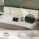 thumbnail image 4 of Base Cama Elaborada De Terciopelo Marco de Metal - Cama De 2 Cajones De Almacenamiento, Estación De Carga 1 USB, 1 Tipo C, Apariencia Lujosa, Cálida Al Tacto Ideal para Tu Hogar, 4 of 8