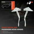thumbnail image 3 of A-Premium Front Driver and Passenger Hood Hinges Compatible with Mazda MPV 2000-2006, Front Left and Right Side, 2-PC Set, Replace# LC6252420B, LC6252410B, 3 of 8
