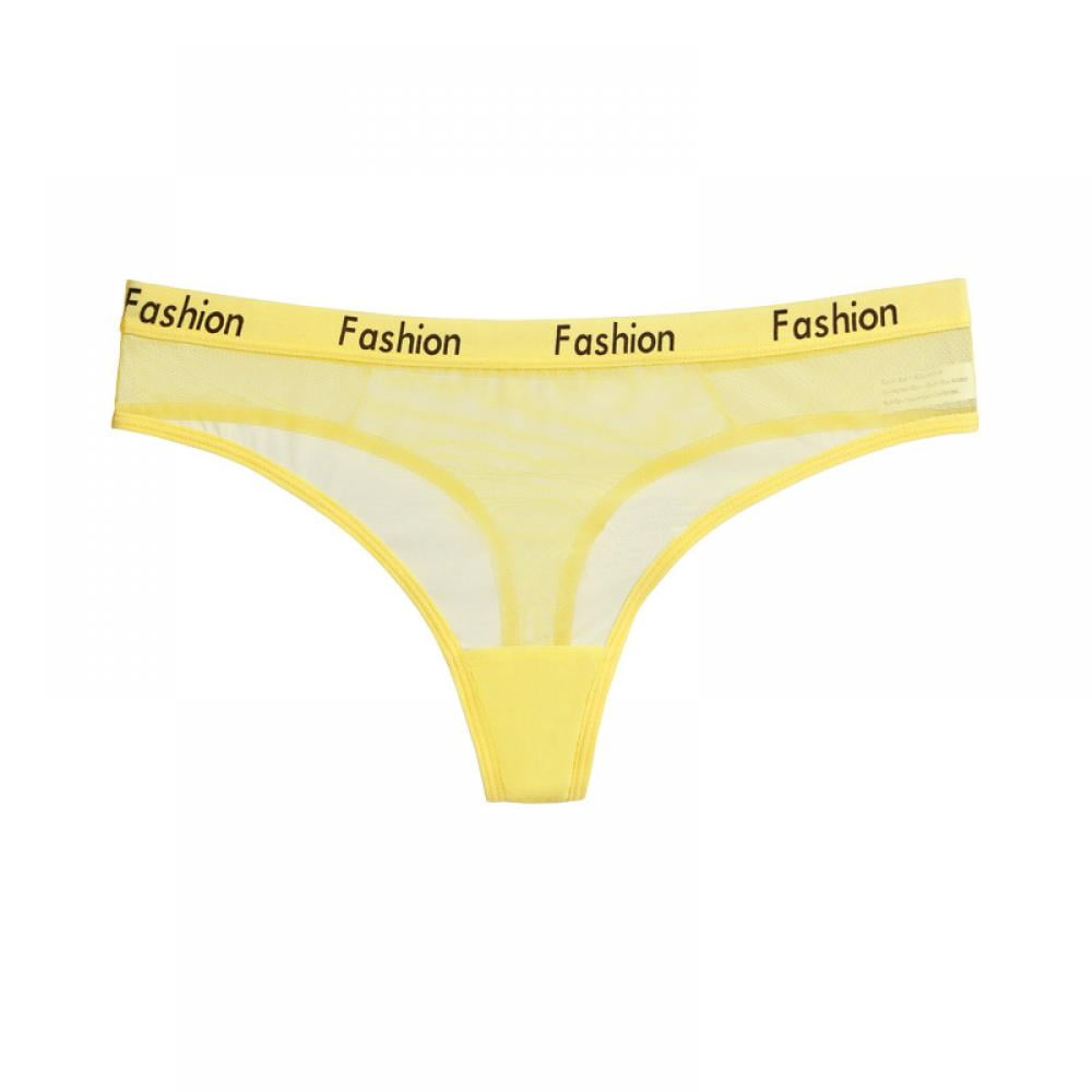 Aosijia Women Soft Underwear Sexy Panties Low Waist Thong Briefs Girls ...