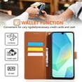 thumbnail image 2 of Allytechgroup Wallet Flip Case for Samsung Galaxy A17 5G with Lanyard, Built-in Credit Card Slot RFID Blocking PU Leather Stand Case Shockproof Full Body Cover for Samsung Galaxy A17 5G, Brown, 2 of 5