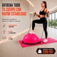 thumbnail image 2 of Pelota Bosu Rosa + Tapete Naranja CENTURFIT Para Yoga, 2 of 5