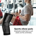 thumbnail image 4 of 1Pc Winter Warm Sports Elbow Pads Elbow Compression Sleeve for Tendonitis Anti-collision Arm Support Braces for Fitness Tennis Basketball Cycling Volleyball, 4 of 4