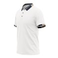 thumbnail image 5 of XAOFW Summer Polo Shirts For Man Fashion Ice Silk V Neck Short Sleeve Button Down Shirts For Everyday Wear Breathable Top XXL, 5 of 7