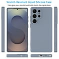thumbnail image 4 of For Samsung Galaxy S25 Ultra Case, Liquid Silicone Phone Case for Samsung Galaxy S25 Ultra, Ebizware Shockproof Full-Body Protective Rugged Rubber Slim Cover with Microfiber Lining - Gray, 4 of 11