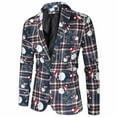 thumbnail image 5 of Azrian Men Suit Mens Christmas Suit Different Prints Costume Include Jacket Pants Waistcoat, 5 of 5