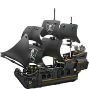 Syrinx Pirate Ship Model Building Set for Adults, Compatible with Lego