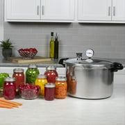 Presto 16 Quart Heavy Gauge Aluminum Pressure Canner with Gauge and Rack 01755