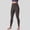 Brown, variant on Women's High Waisted No Front Seam Buttery Soft Tummy Control Squat Proof Athletic Yoga Leggings Khaki XL