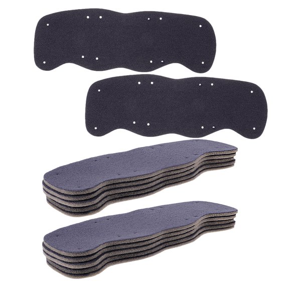 Durable Sponge Sweatbands for Hat 12pcs Black High Absorption Anti-Chafing Adjustable Fit