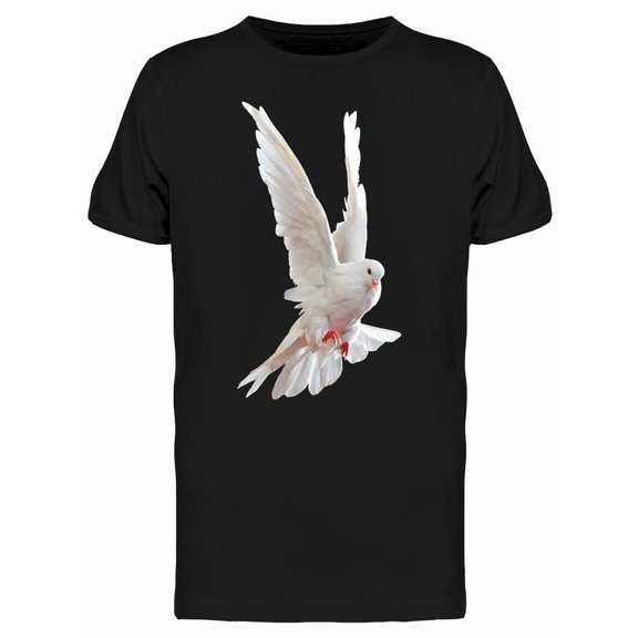 Flying White Dove Bird Tee Men's -Image by Shutterstock