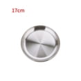 thumbnail image 1 of Soidarity Vajilla de acero inoxidable para acampar, de cena, soporte para contenedor de alimentos, bandeja redonda, para desorden, accesorios carpas No.2 Soidarity OD009364-02, 1 of 6