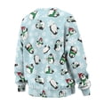 thumbnail image 5 of HELLHERO Christmas Penguin Print Women Crewneck Sweatshirt Oversized Long Sleeve Pullover Tops Comfy Fall Clothes 2025 Fashion Size XXXL, 5 of 7