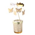 thumbnail image 1 of Candle Holders Design Rotating Tealight Candle Stand Table Centerpiece Tabletop Decoration for Home Party Wedding (Golden), 1 of 9