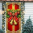 thumbnail image 5 of Hxlamzoo 35 X 71 Inch Christmas Door Cover - Xmas Door Curtain with Easy Installation Rope for Christmas Day Wall and Door Decoration - Xmas Holiday Party Supplies, 5 of 6