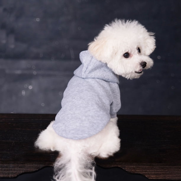 Ropa para perros de color sólido de otoño e invierno, ropa cálida con forro polar para mascotas, ropa polar para perros grandes