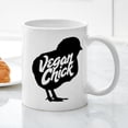 thumbnail image 3 of CafePress - Vegan Chick - 11 oz Ceramic Mug - Novelty Coffee Tea Cup, 3 of 4