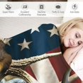 thumbnail image 3 of BCIIG American Whitetail Deer Fleece Blanket for Bed, Deer Fleece Throw Blanket for Men, Women & Kids - American Flag Gifts Deer Blanket Throw Plush Blanket Super Soft Throw Blanket 60x80in, 3 of 6
