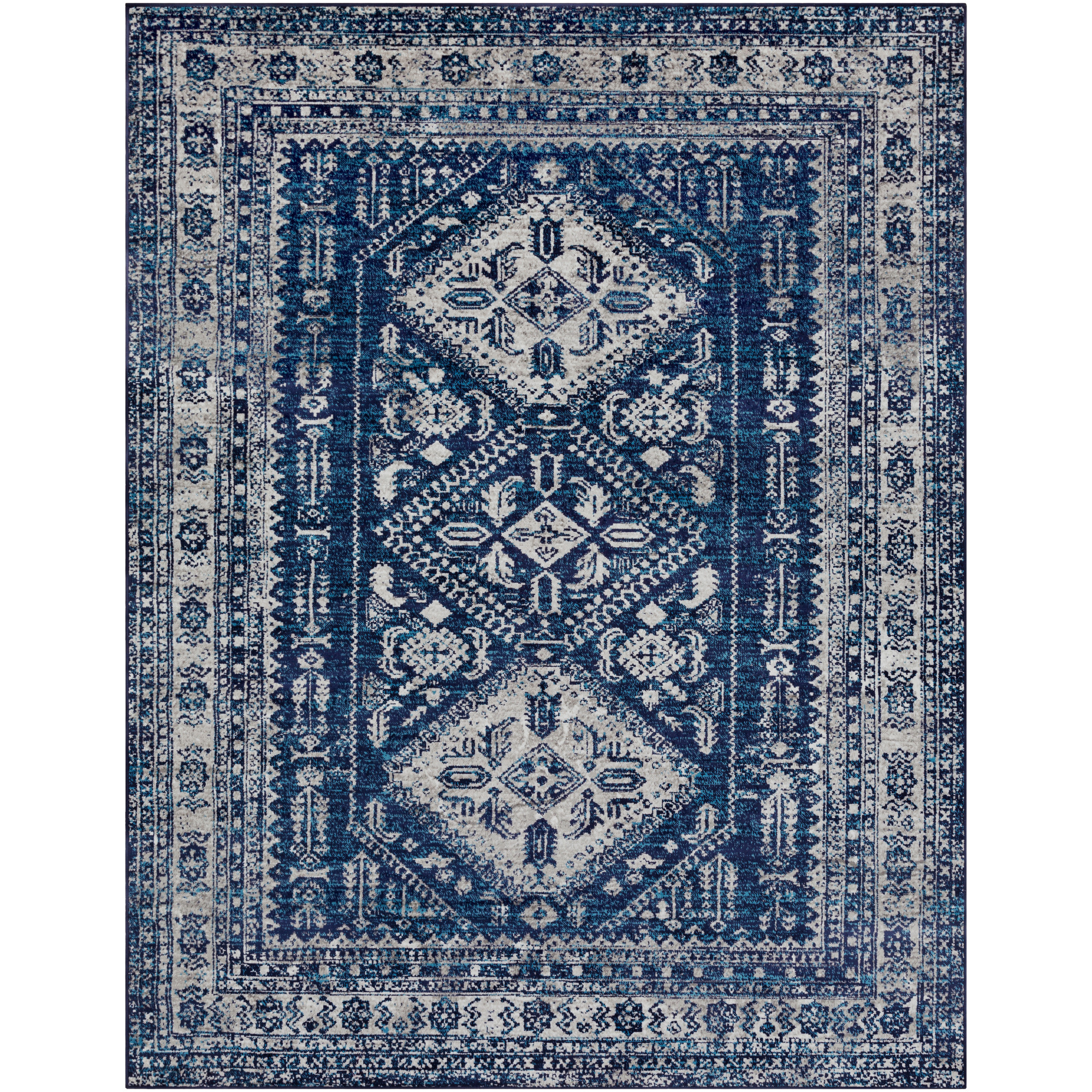 Artistic Weavers  Navy 12' x 15' Traditional Rectangle Area Rug