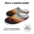 thumbnail image 6 of Kdxio Red And Gray Flame Fox Women's Men's Slippers Plush Slip-On House Slipper for Winter Indoor Soft Cushion Non-slip Fluffy Slides Slippers-46/47, 6 of 7