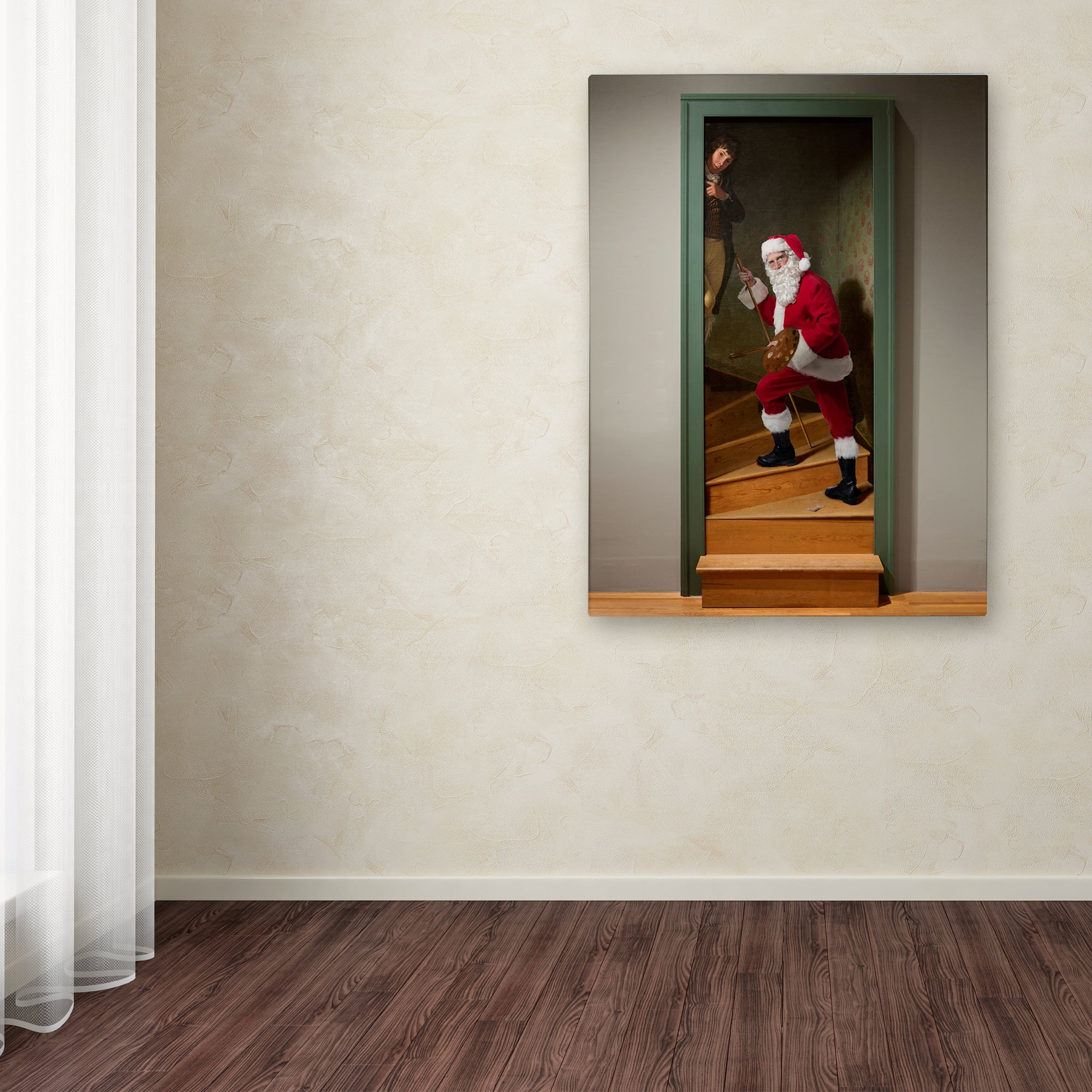 Trademark Fine Art 'Peale-Staircase Group' Canvas Art by Ed Wheeler