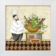 thumbnail image 3 of Pamela Gladding 12x12 White Modern Wood Framed Wall Art Titled - Chef Salad, 3 of 5