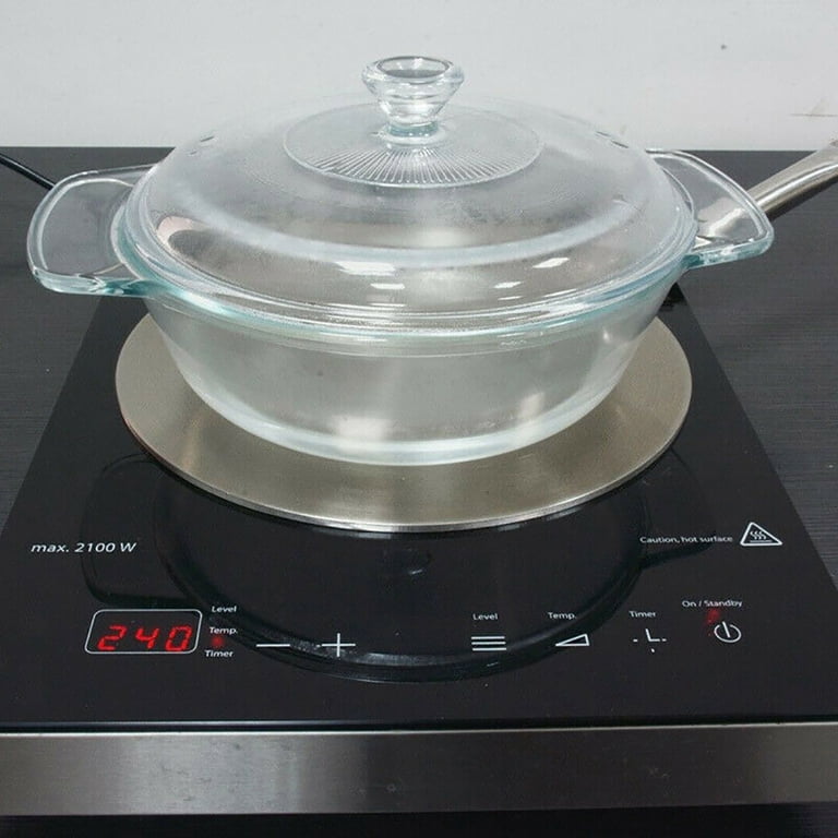 Toma Induction Hob Converter Heat Diffuser Disc Adapter Plate Saucepan Pot  Frying Pan - Walmart.com