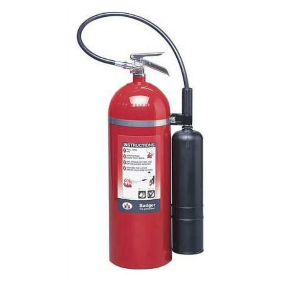 BADGER B20V Fire Extinguisher, 10B:C, Carbon Dioxide, 20 lb