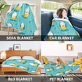 thumbnail image 7 of 50x60 inch Crystal Fleece & Arctic Fleece Blanket Soft Bed Throws for Home or Camping Cartoon Little Eggs, 7 of 7