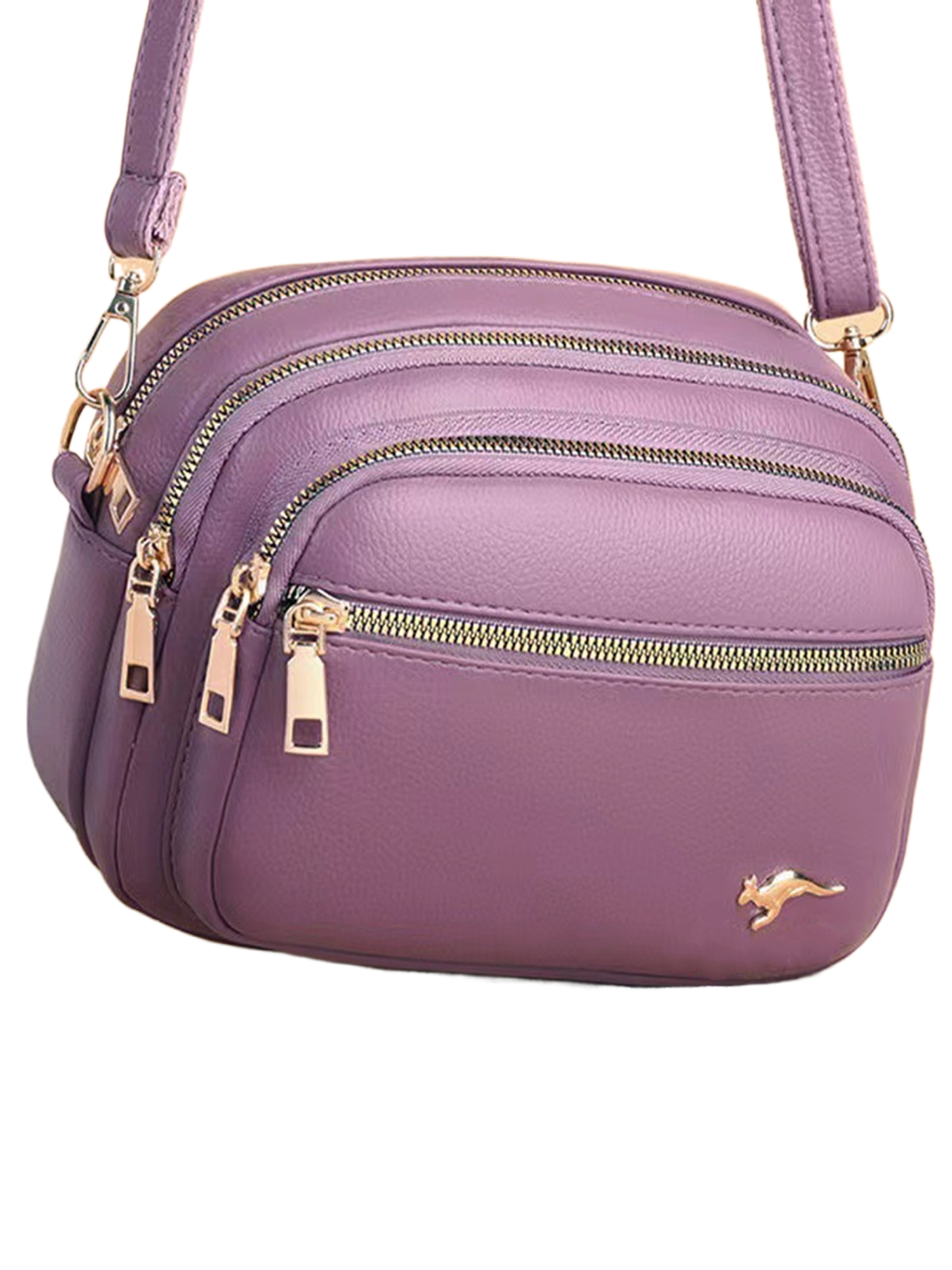 Capreze Ladies Shoulder Bags Zipper Purse Multi Pockets Detachable