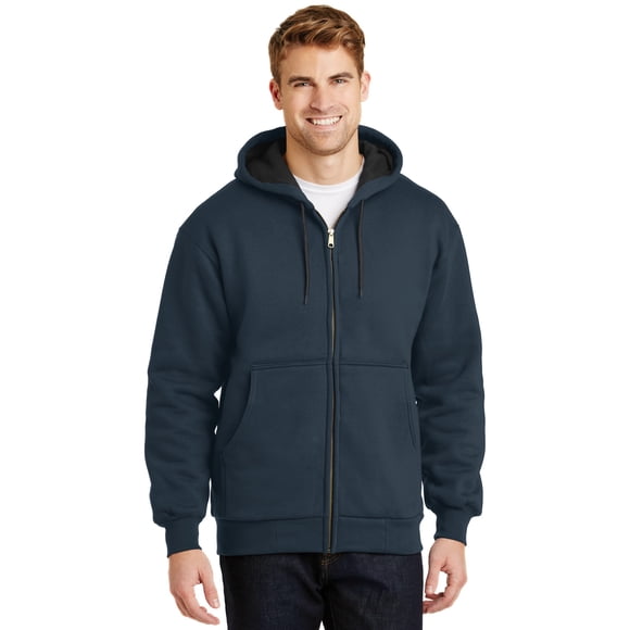 CornerStone® - Sudadera pesada con capucha y cremallera completa con forro térmico. CS620 Piedra angular CS620